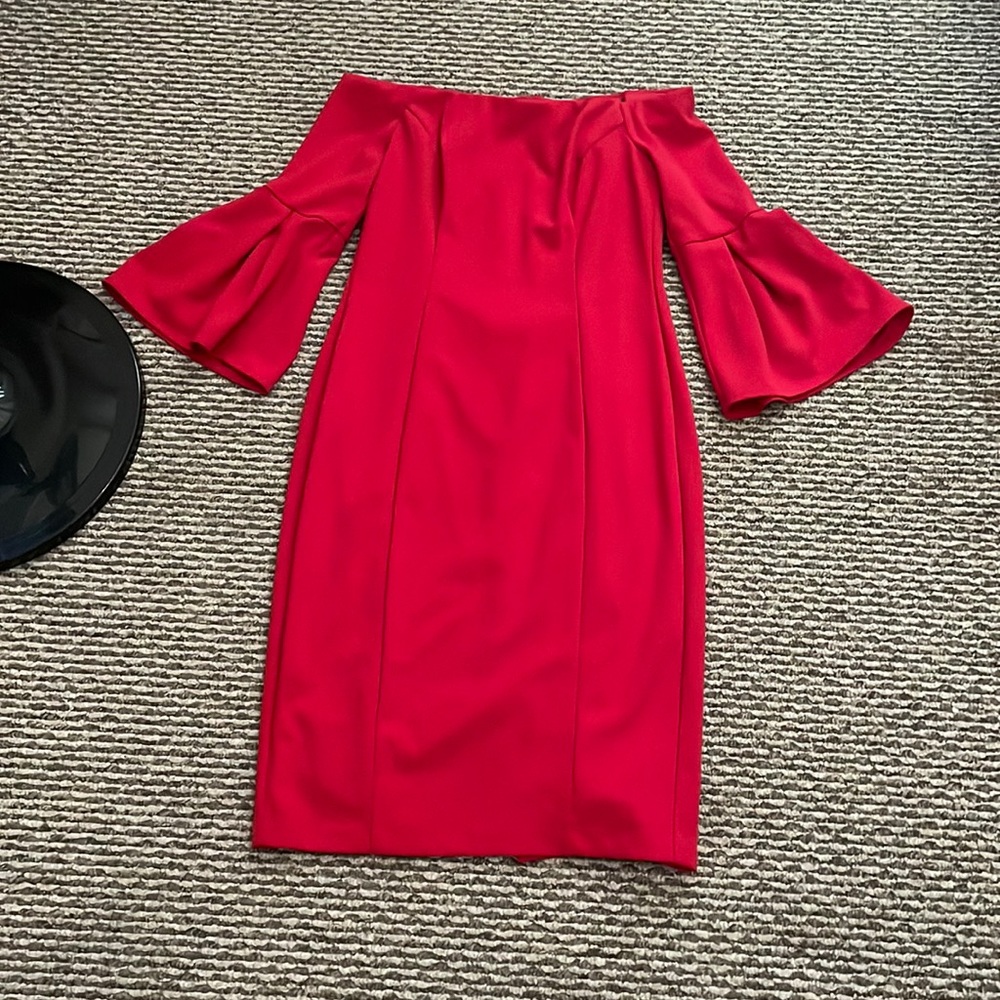 Red Vince Camuto dress